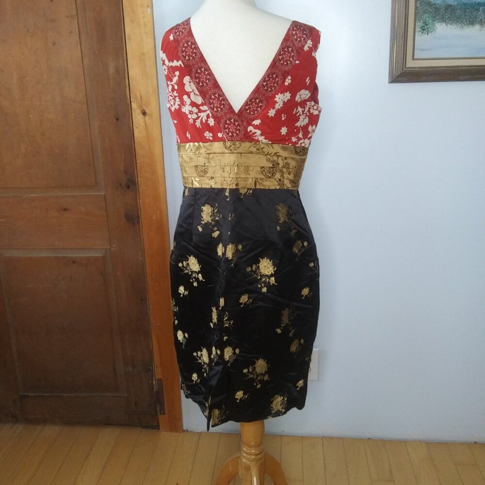 NWOT Phoebe Couture dress size 12 Asian theme Cocktail dress Elegant beautiful - Picture 3 of 16